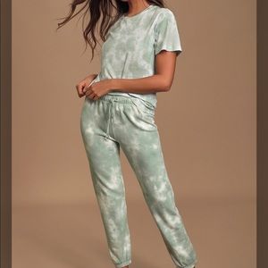 Cozy tie dye Joggers